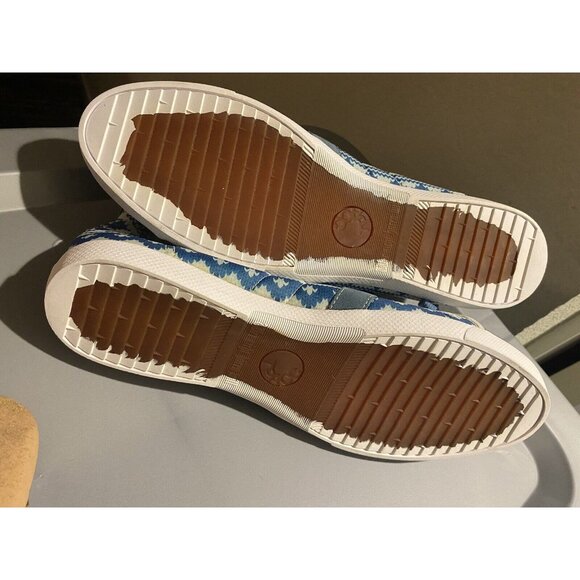 TPACC Shoes‎ Womens 11 12 US Cap Toe Quilted Sneakers Sherpa lined Aztec Blue - Picture 11 of 11